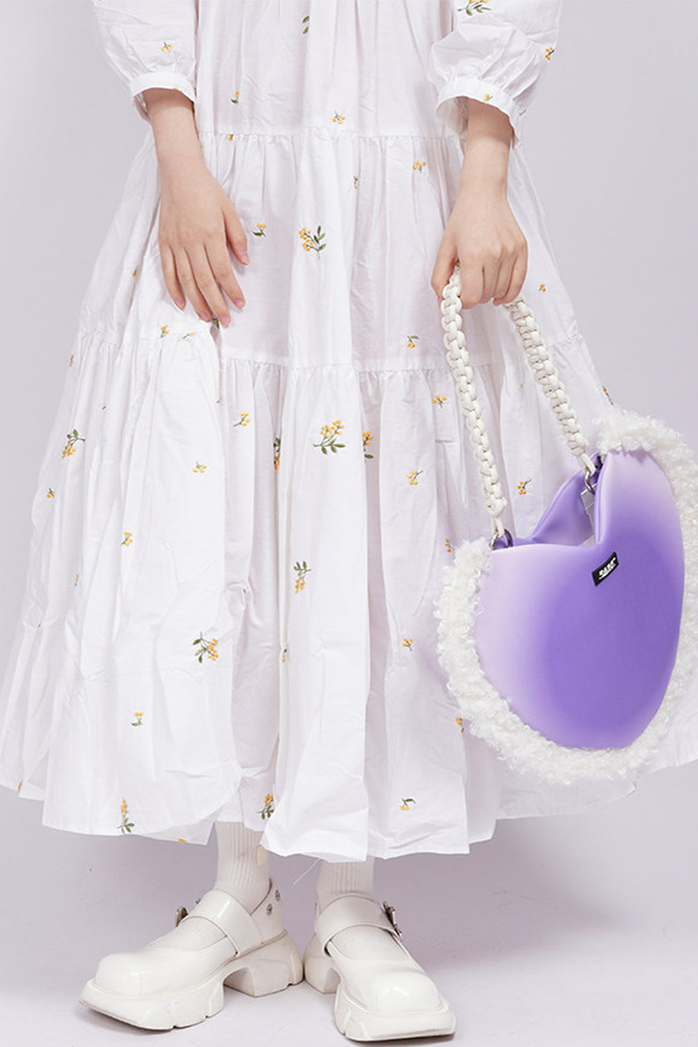 Borsa a tracolla in peluche Y2K