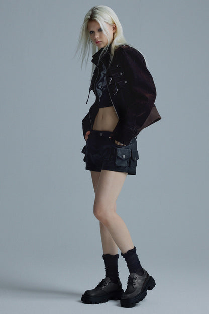 Short Matte Velvet Jacket