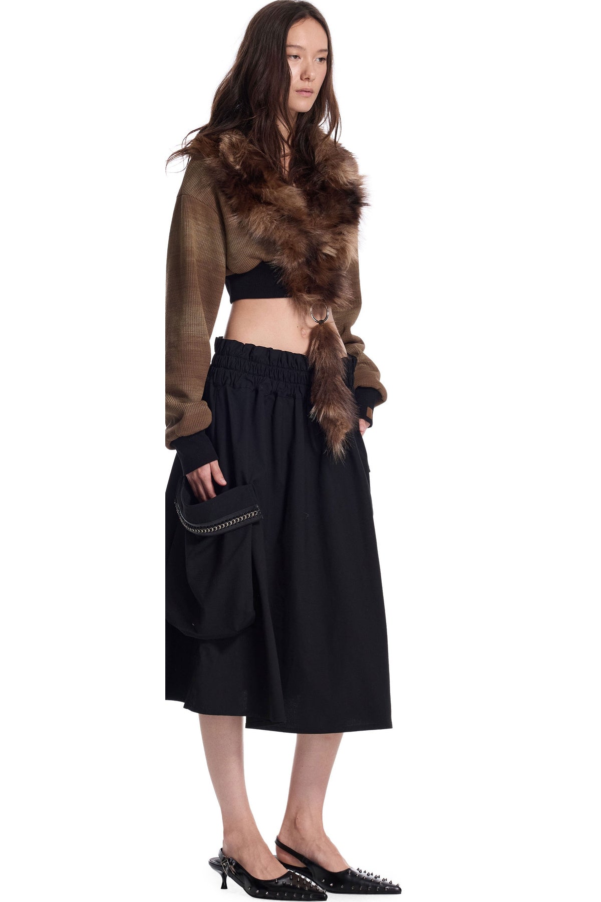 Detachable Ring Knit Jacket