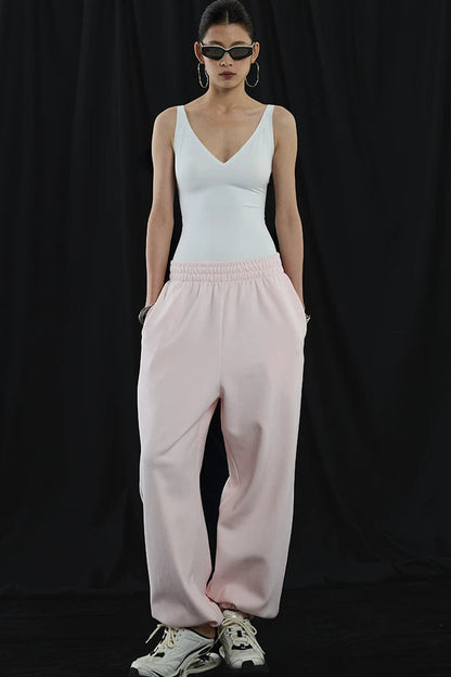 Cloud White V-Neck Seamless Camisole