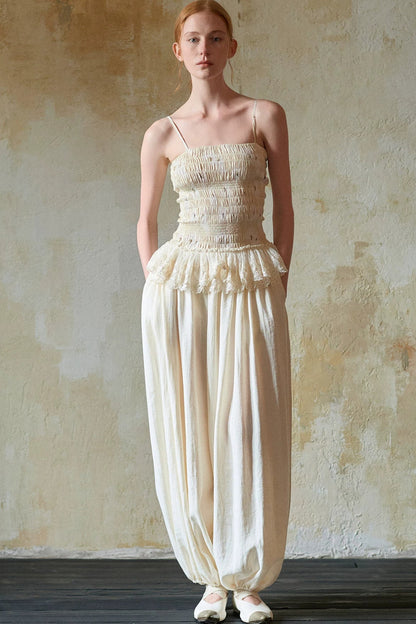 Silk Embroidered Lace Camisole