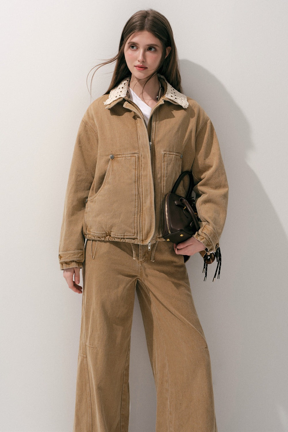 Detachable Hood Parka Jacket