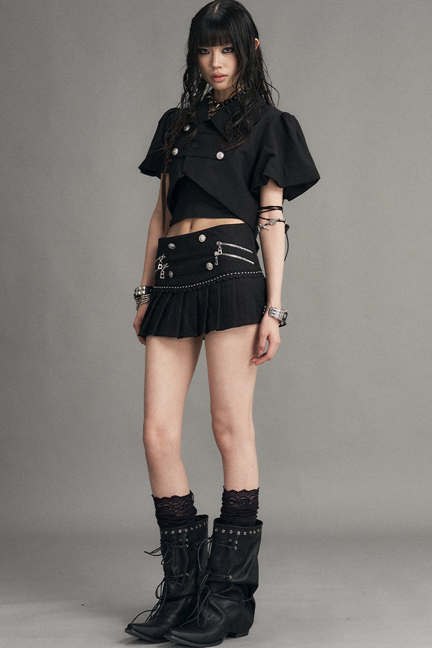 Palace Punk Pleated Skirt