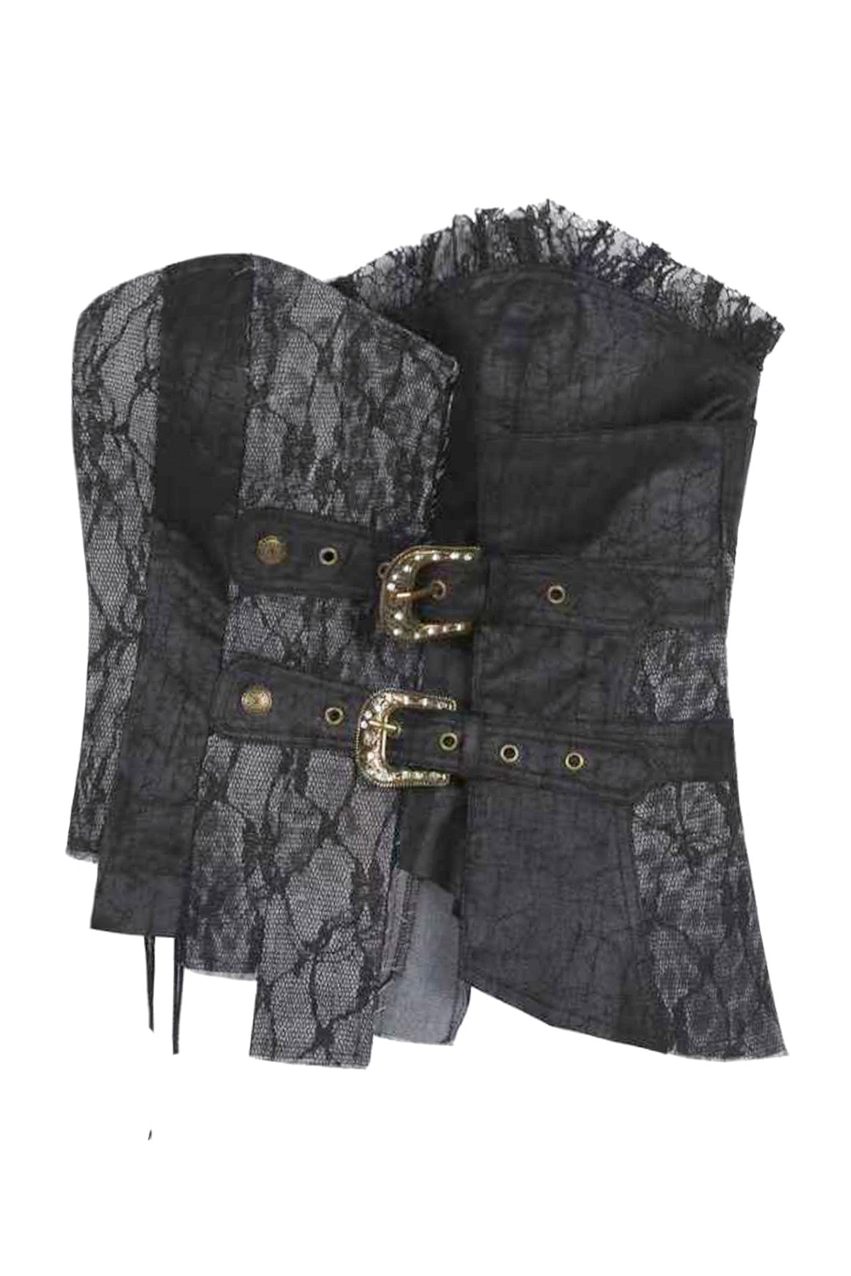 Punk Laced Irregular Tube Top