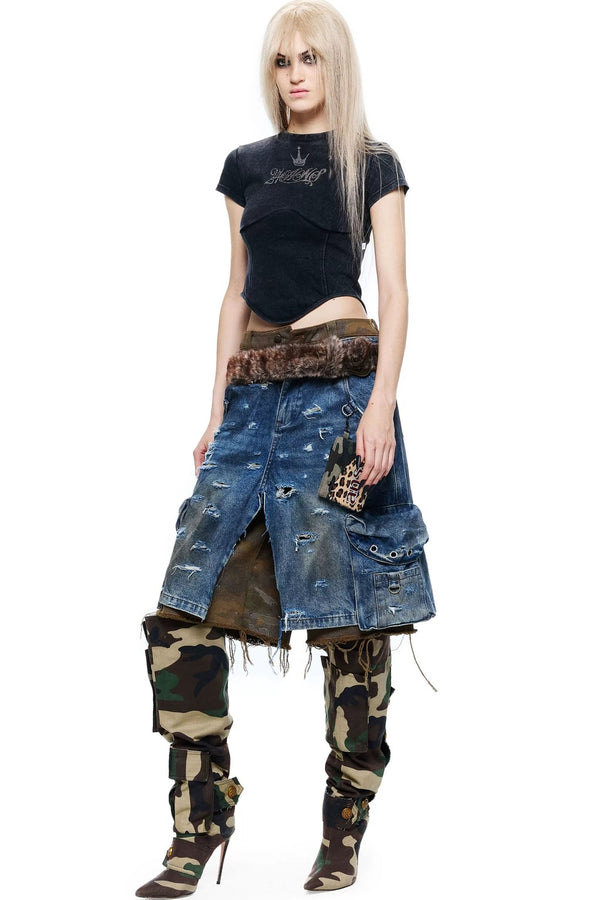 Millennium Punk Rhinestone Blouse