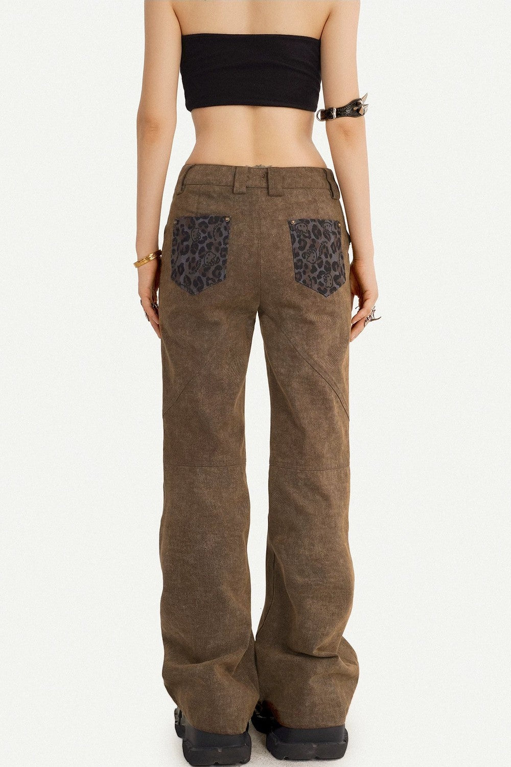 Punk High Waist Zipper Pants