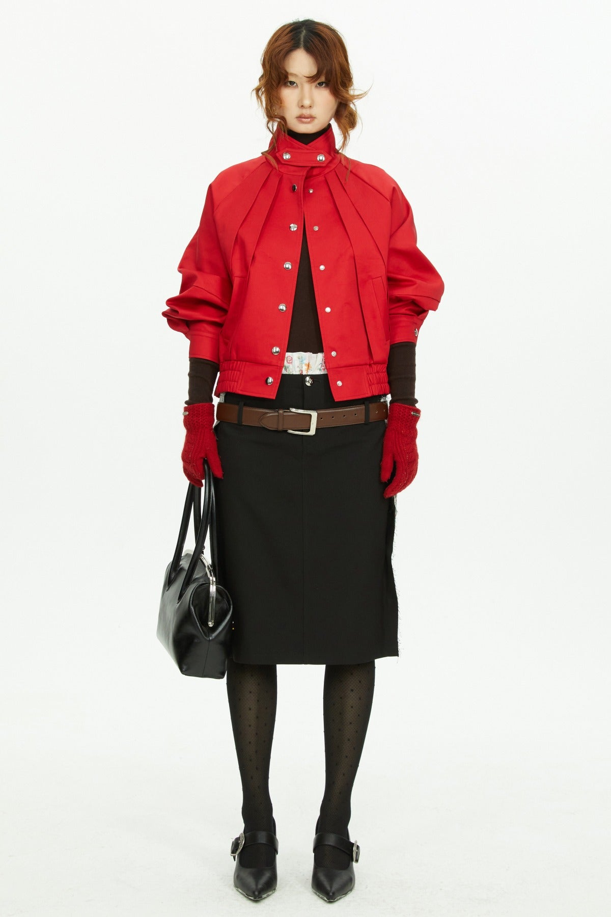 Red Padded Flight Jacket
