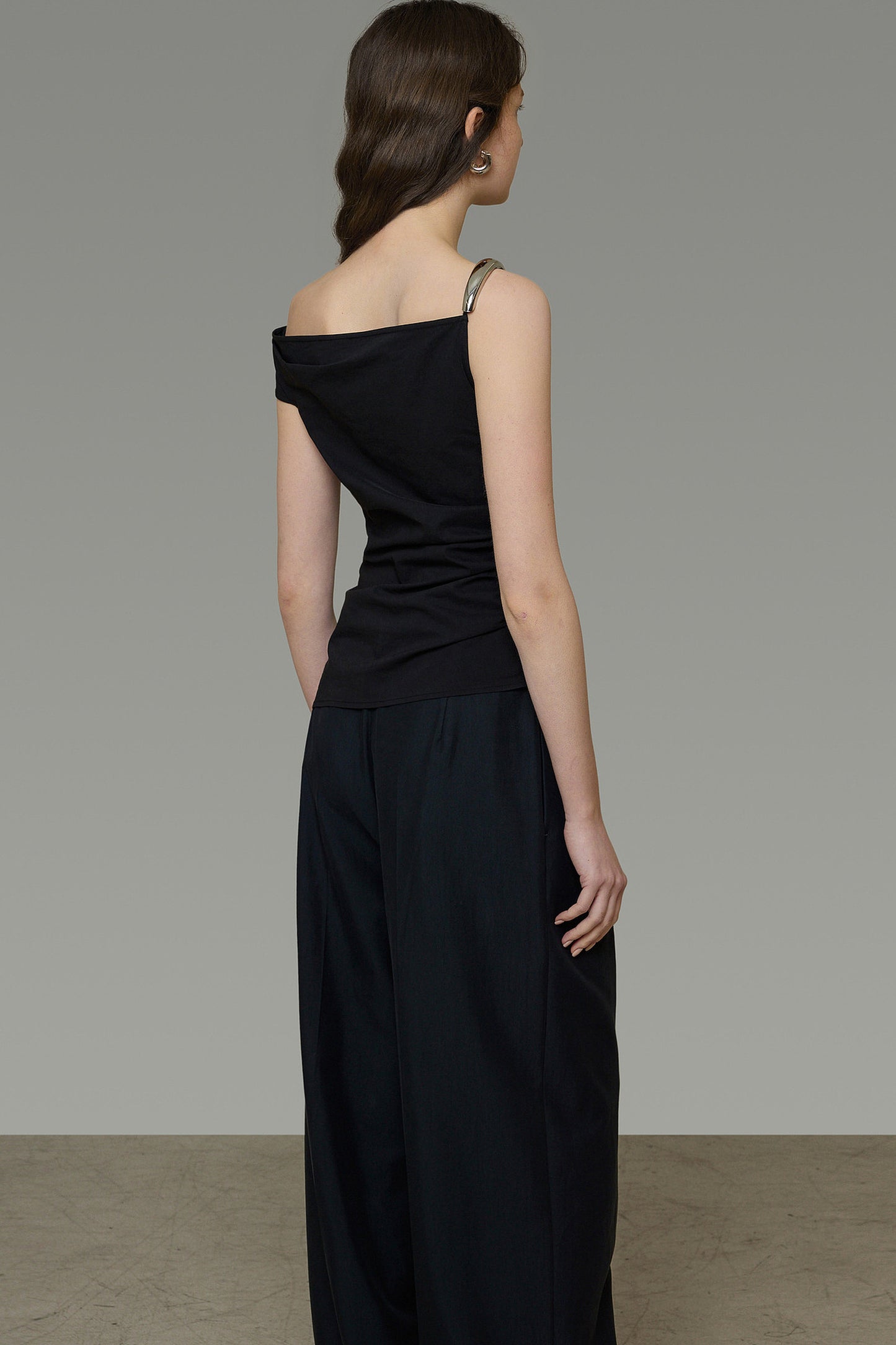 Asymmetrical Off-Shoulder T-Shirt