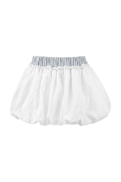 Plaid Lace Spliced Two-Piece Set-Up