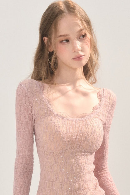 Backless Lace Top