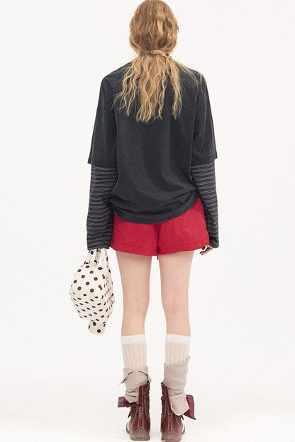 Cuffed Cargo Pants Shorts