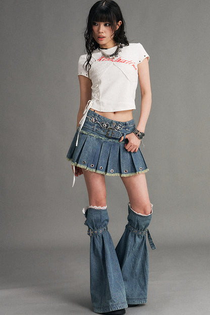 Y2K Denim Leg Warmers