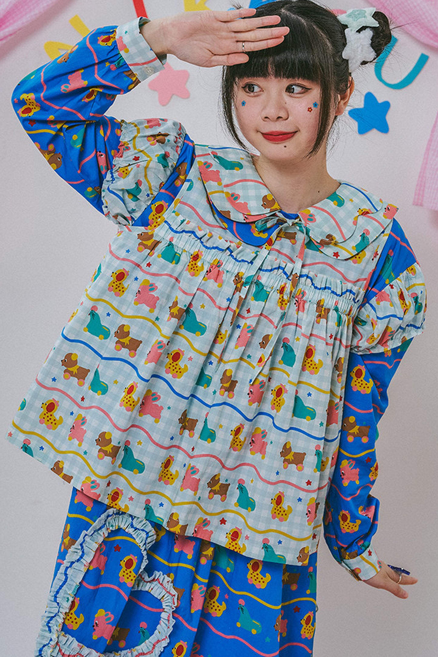 Japanese Style Floral Print Vest