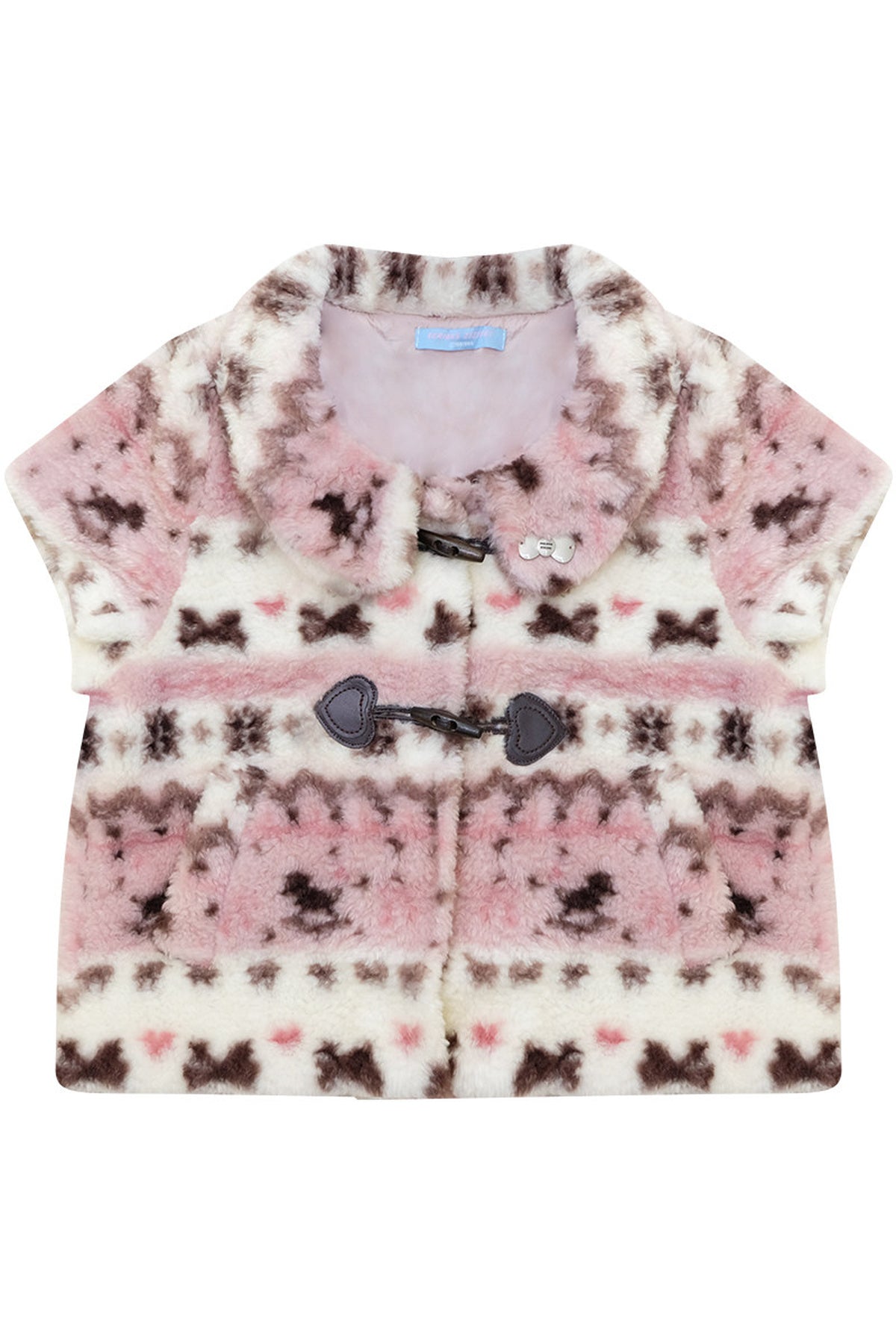 Pink Sherpa Duffle Jacket