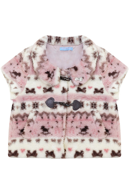 Pink Sherpa Duffle Jacket