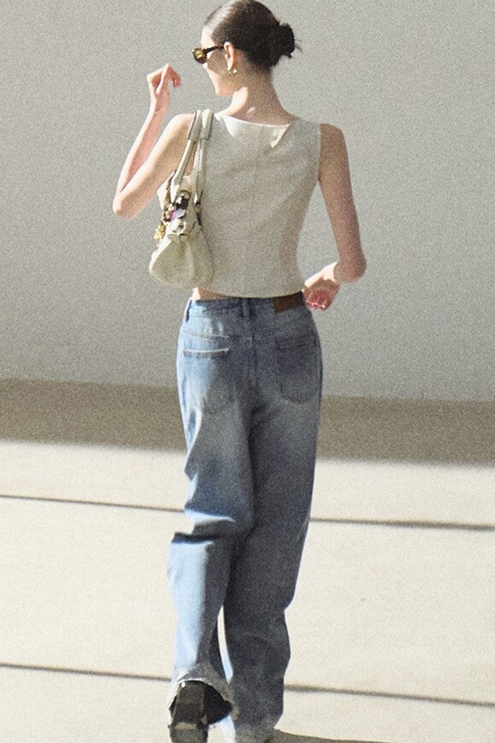 One-Shoulder Lyocell Wool Camisole
