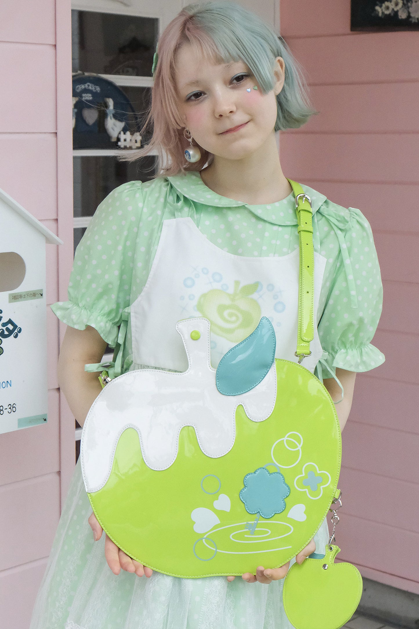 Green Apple Crossbody Bag