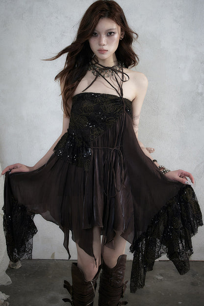 Romantic Lace Chiffon Skirt