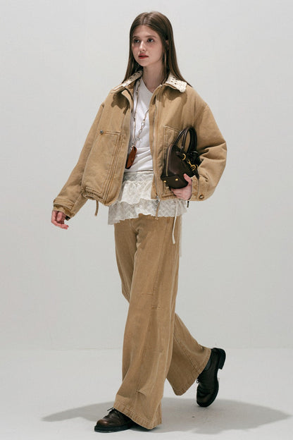 Detachable Hood Parka Jacket