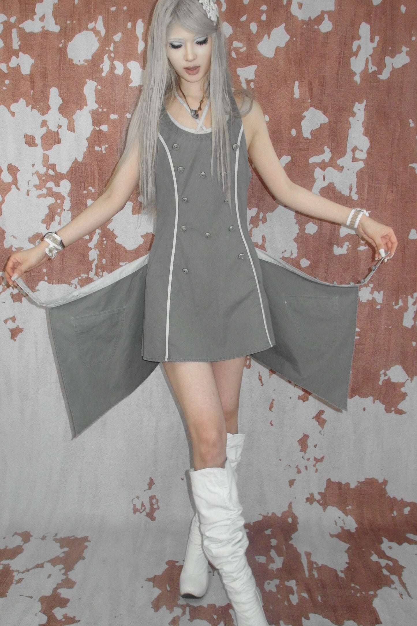 Deconstructed Medieval Slip Dress