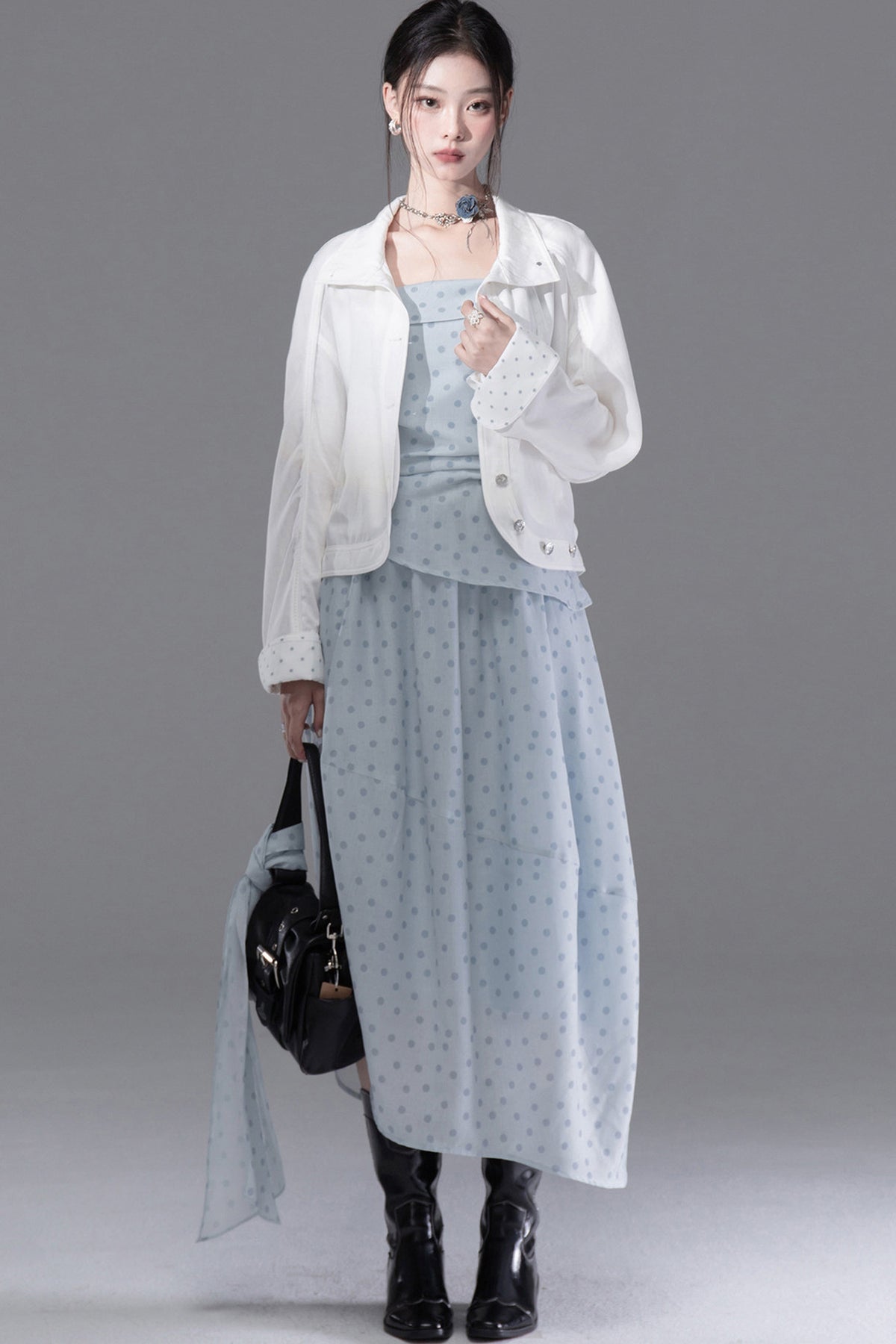Cocoon Lyocell Folded Cuff Jacket