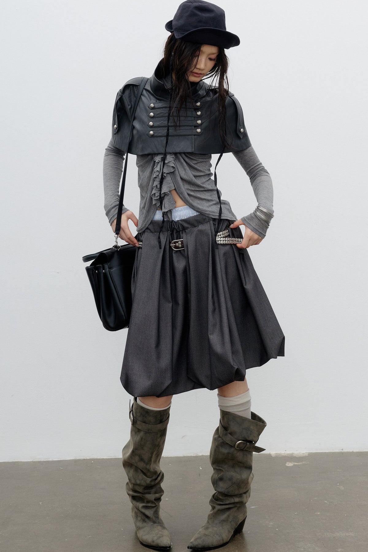 PU Leather Cape