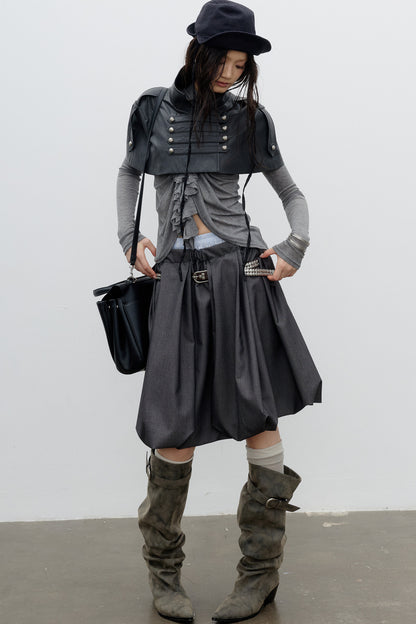 PU Leather Cape