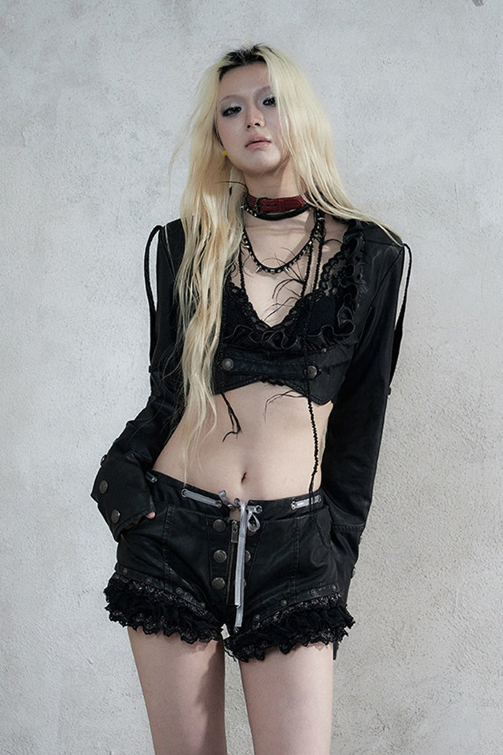 Baroque Punk Leather Jacket