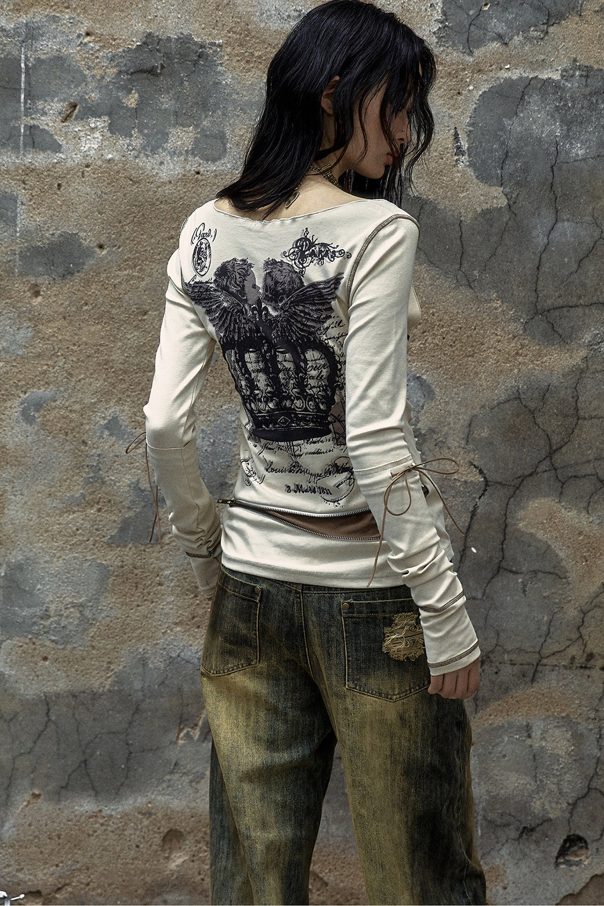 Reversible Striped Knit T-Shirt