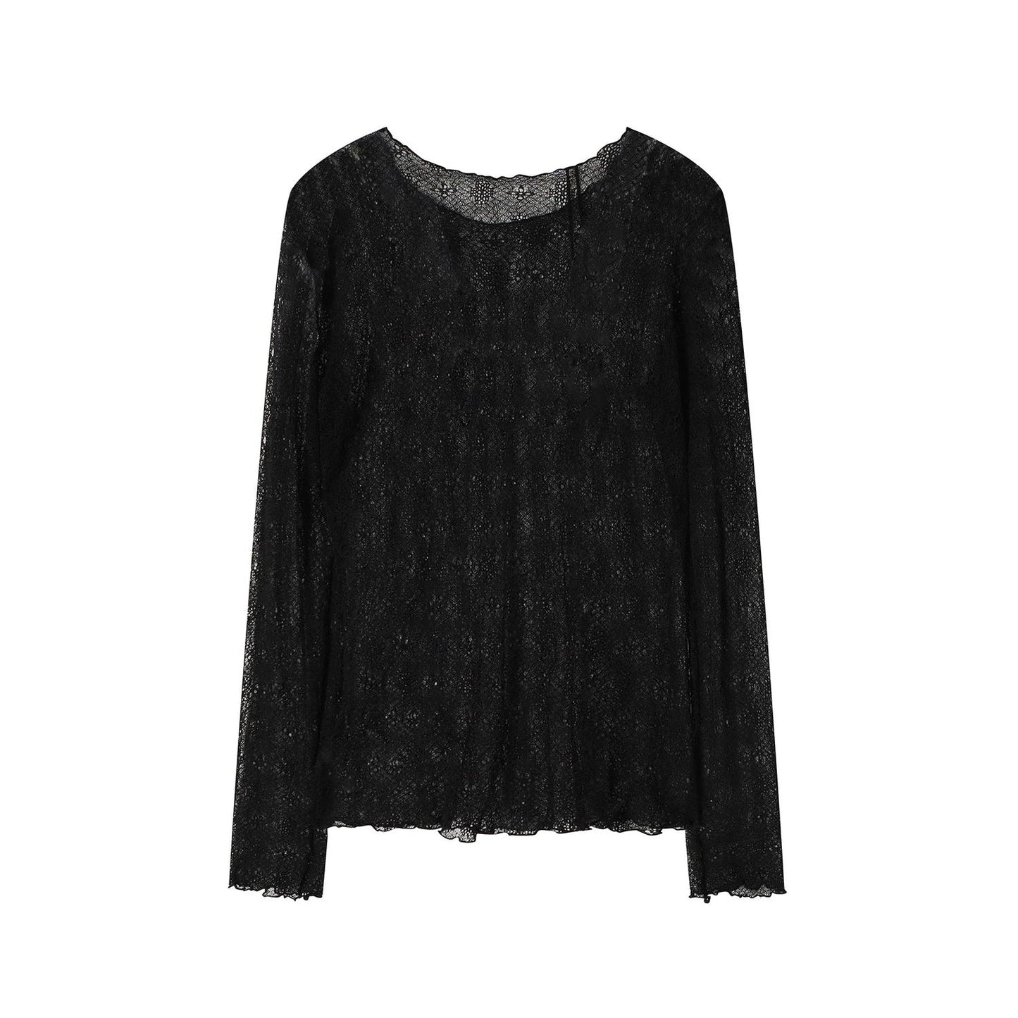 Sheer Lace Poem Blouse
