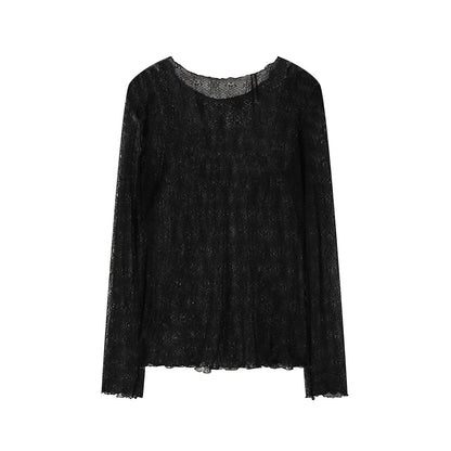 Sheer Lace Poem Blouse