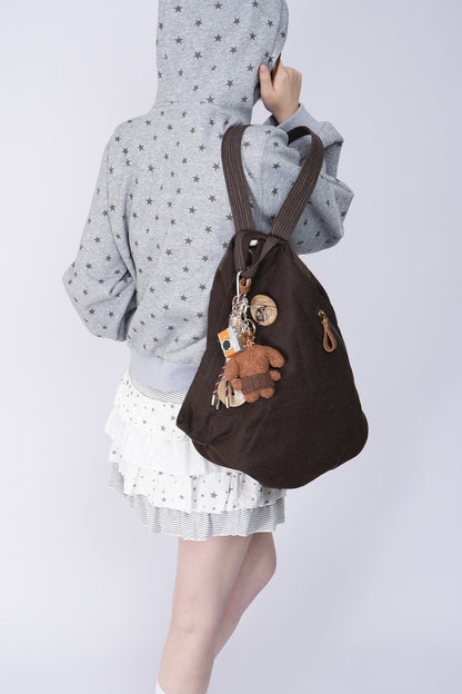 Retro Canvas Large Capacity Backpack