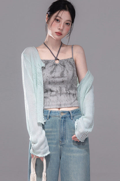 Seestern-Strickjacke
