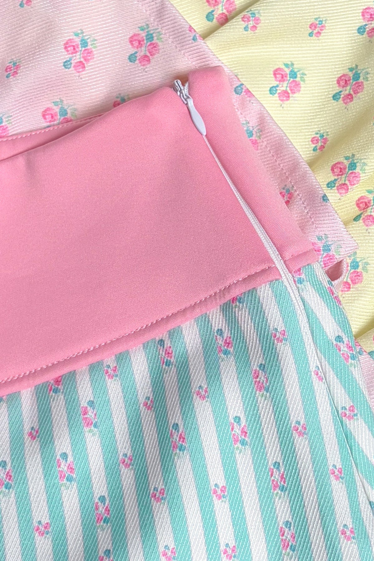 Multi-Layered Irregular Floral Skirt