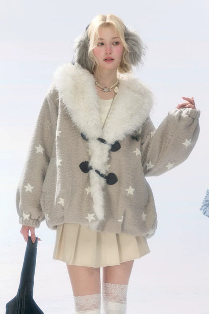 Pleated High Waist Woolen Skirt