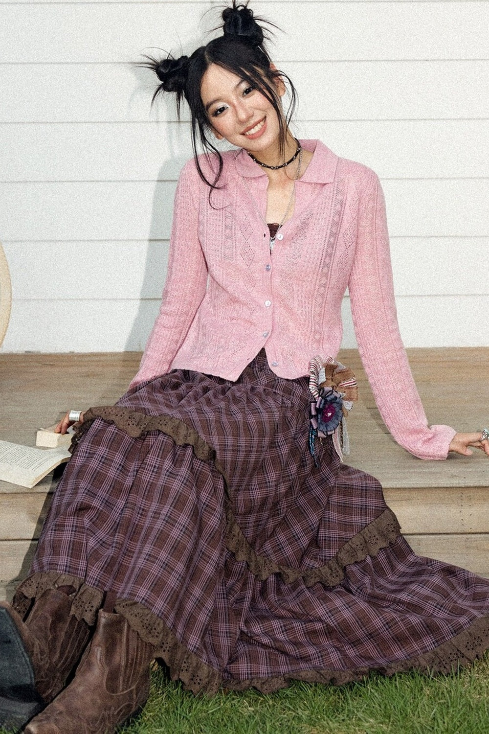 Lightweight Hollow Knit Cardigan