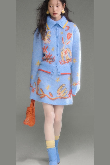 Bird Tulip Wool Knit Set-Up