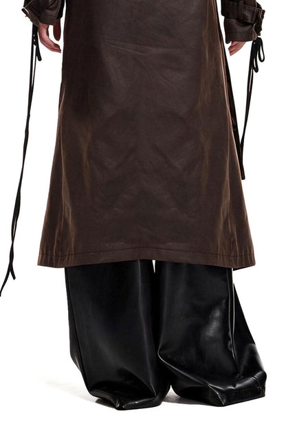 Distressed Punk Trench Coat