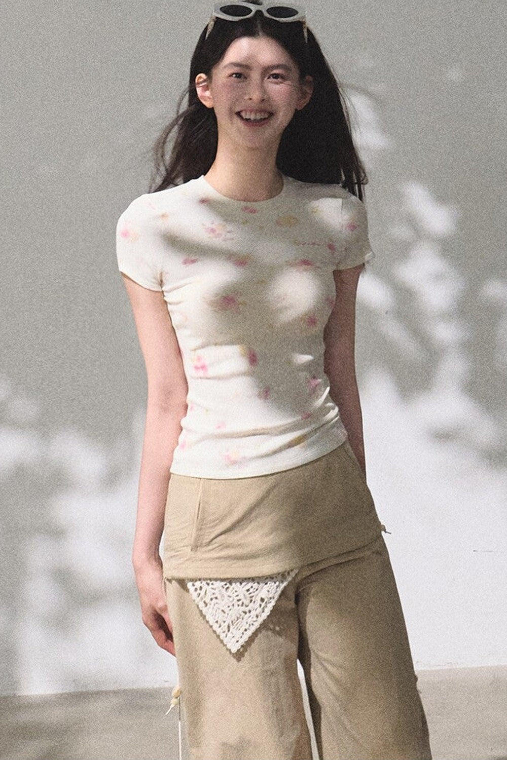 Printed Short Sleeve Top