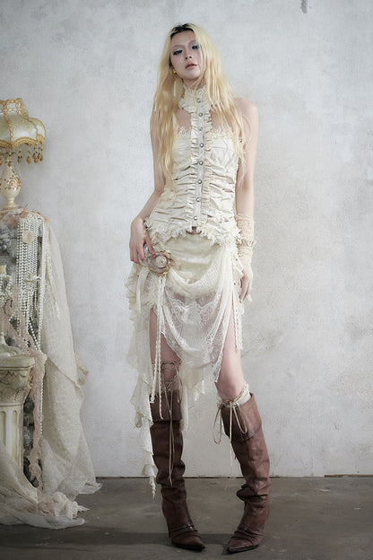 Baroque Asymmetrical Fishtail Skirt