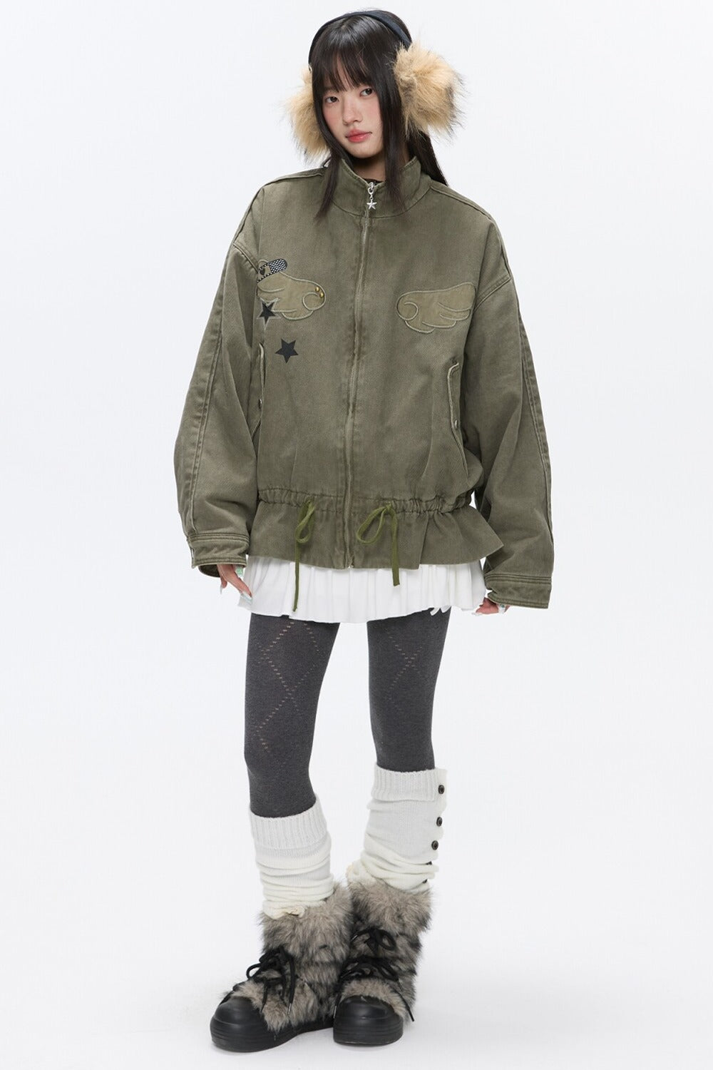 Beaded Quilted Green Jacket