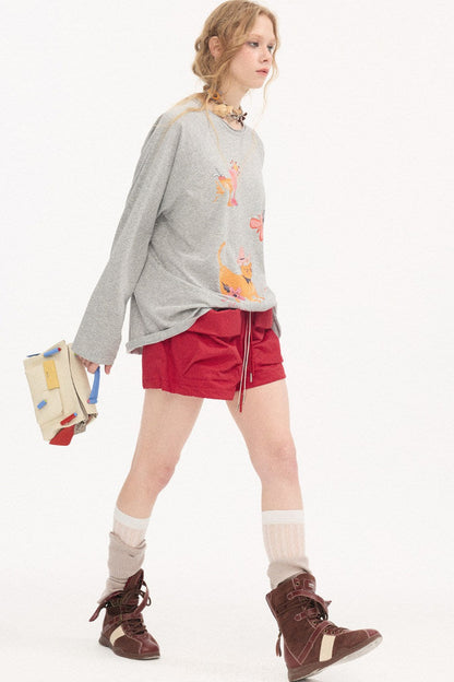 Cuffed Cargo Pants Shorts
