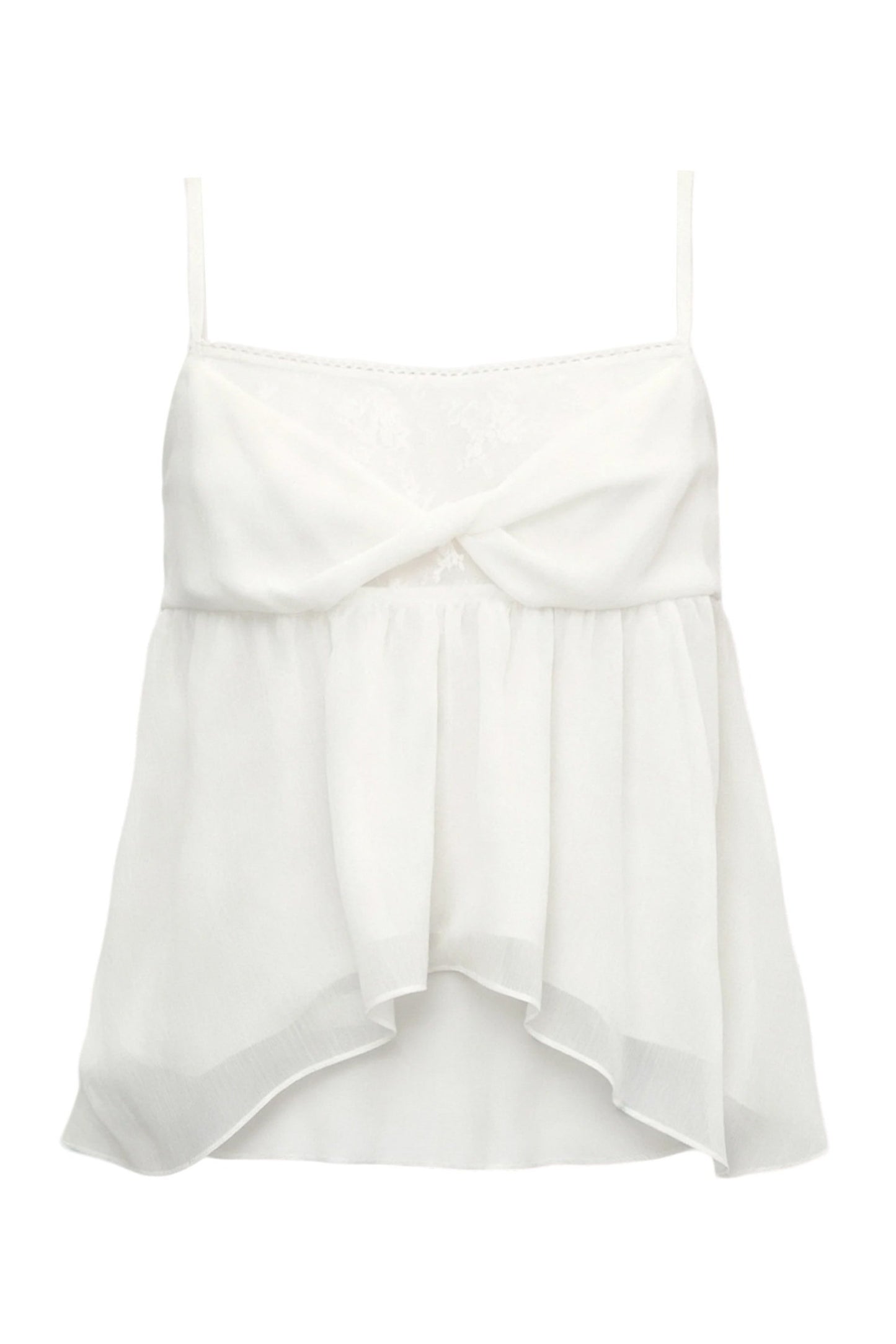 White Floral Lace Cardigan Camisole Set-Up
