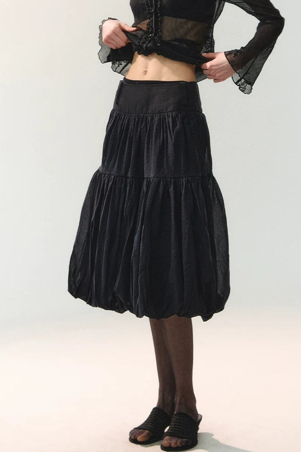 Mansha Tulle A-Line Skirt