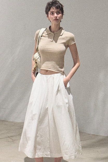 Old Money Linen Polo Top