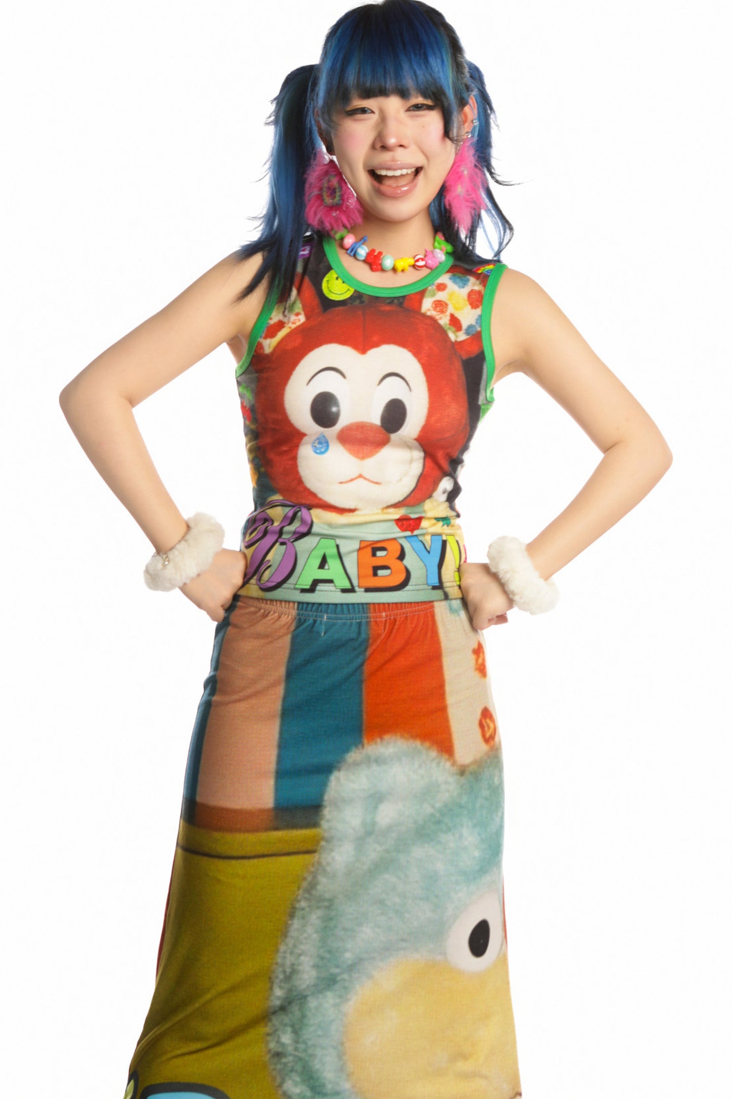 Y2K Devil Cat Print Sleeveless Tank Top
