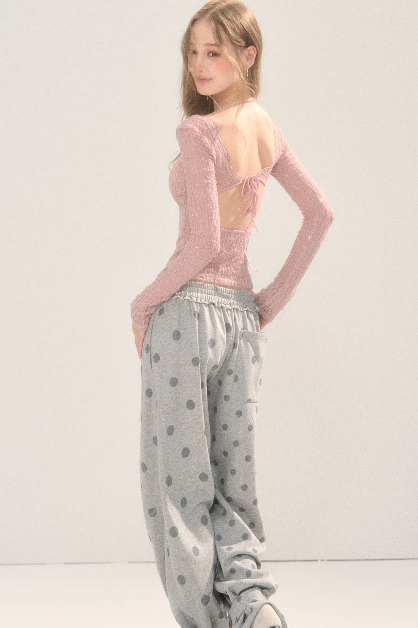 Backless Lace Top