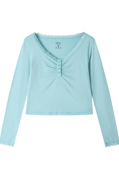 Slim Fit Short High-Stretch Knit T-Shirt Set-Up
