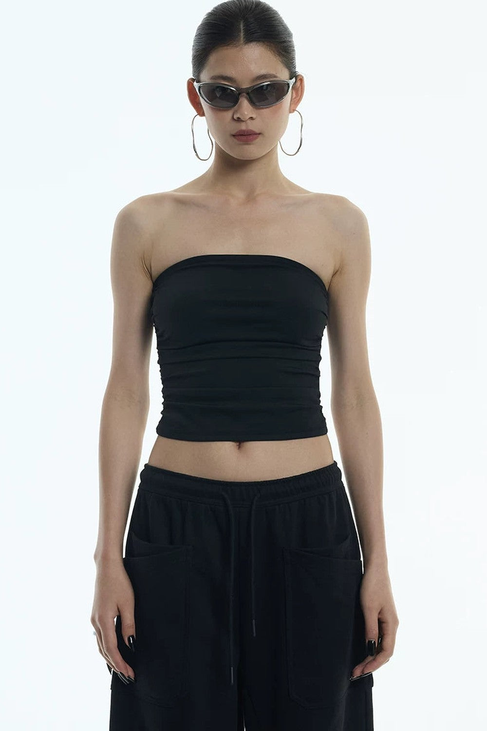 Elastic Pleated Tube Top