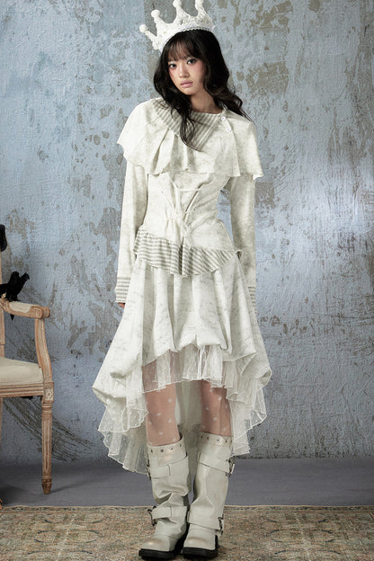 Light Lace Asymmetrical Skirt